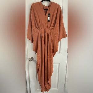 Spectacular Woman Satin Maxi Dress